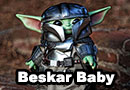 Beskar Baby Yoda from The Mandalorian
