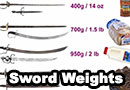 Sword and Object Weight Comparisons