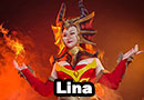 Lina from Dota 2 Cosplay