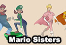 Genderbent Super Mario Fan Art