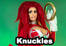 Sexy Knuckles from Sonic the Hedgehog Cosplay