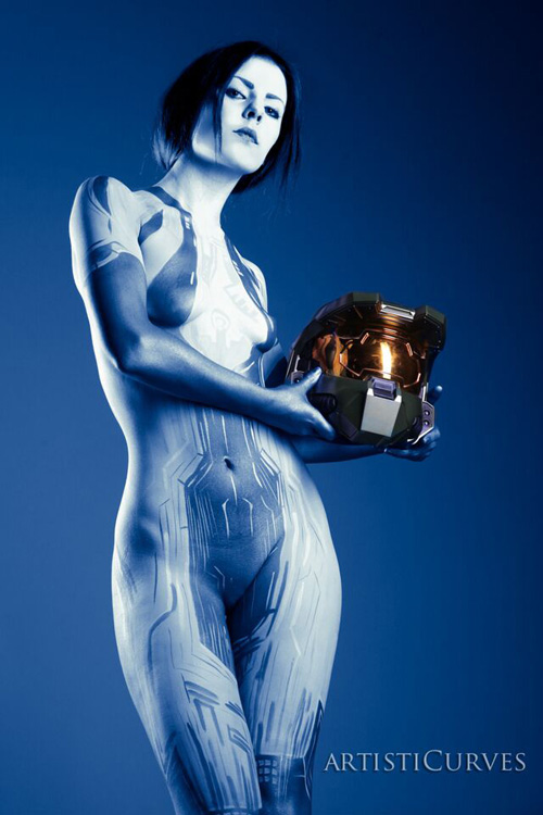 Cortana Body Paint.