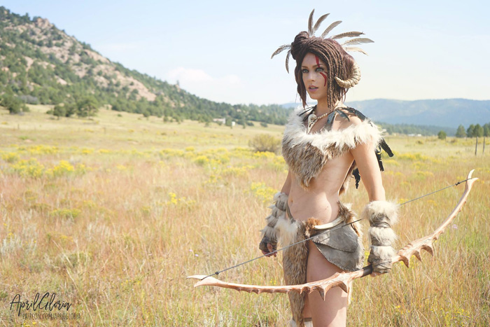 Cosplayer. looks badass cosplaying as her Forsworn from The Elder Scrolls V...