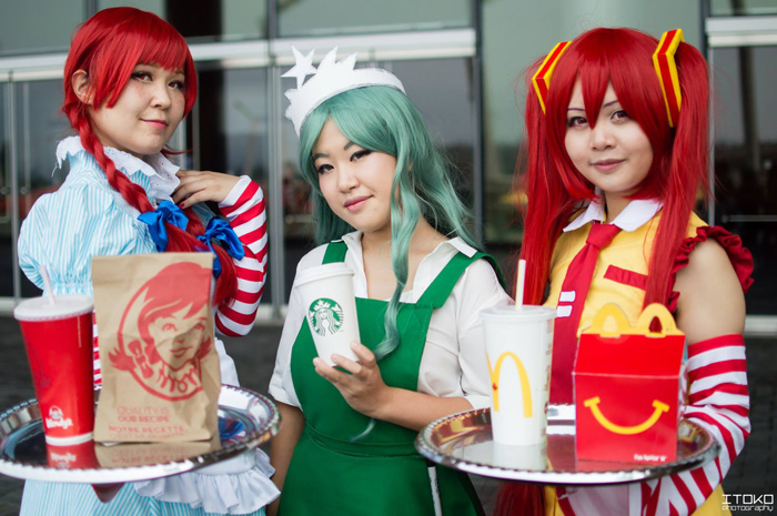 Hiu-曉 Cosplay. as Starbucks. as McDonald's and. looks amazing cosplayi...