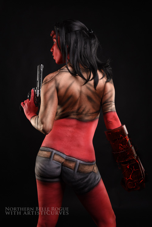 Hellgirl Body Paint