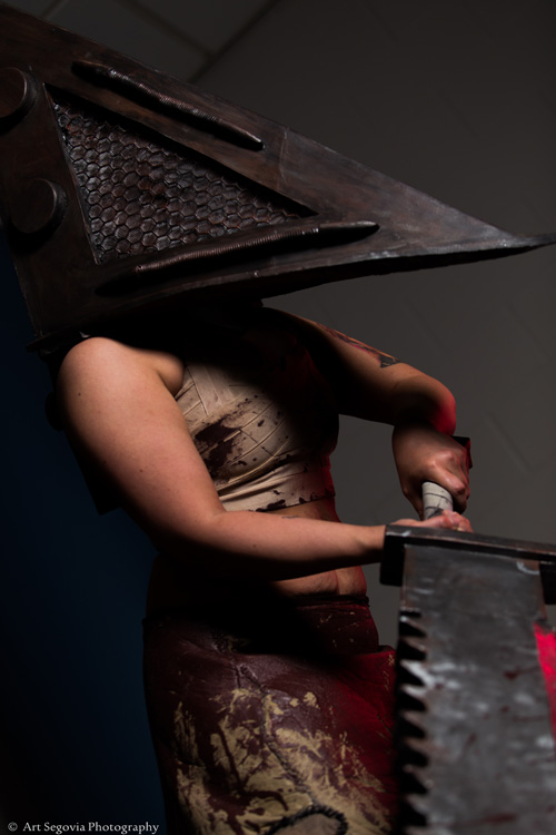 Art Segovia Photography. looks badass cosplaying as Pyramid Head from the S...