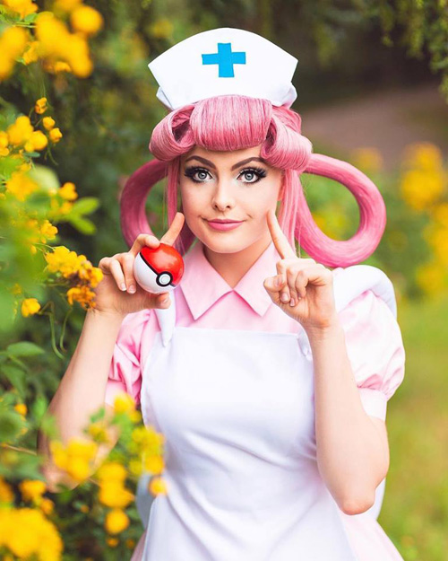 Nurse Joy from Pokemon Cosplay.