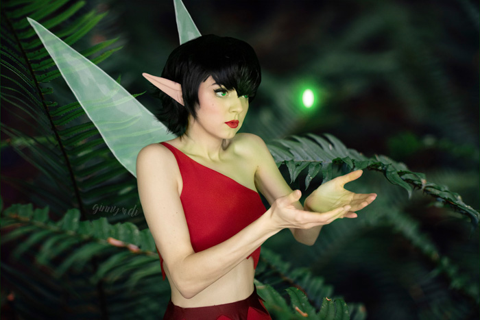 Share. looks absolutely fantastic cosplaying as Crysta from FernGully: The ...