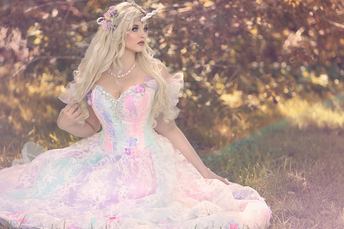 Fairy Unicorn Pastel Rainbow Gown