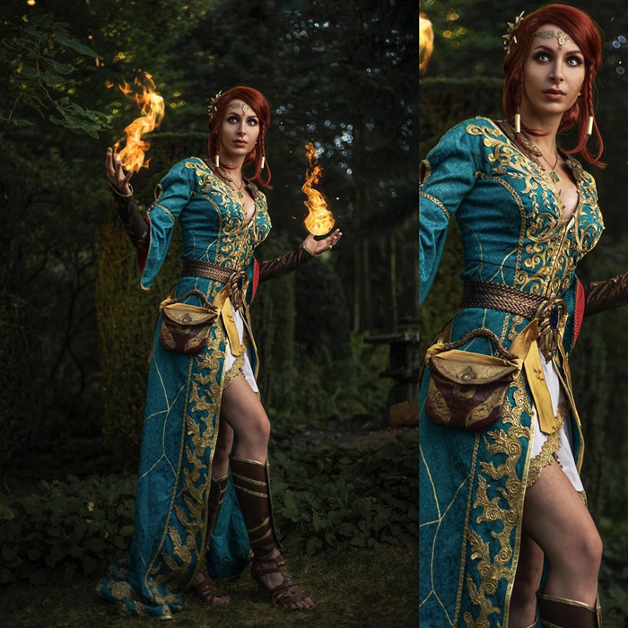 Lena-Lara Cosplay. looks gorgeous cosplaying as Triss Merigold in her alter...