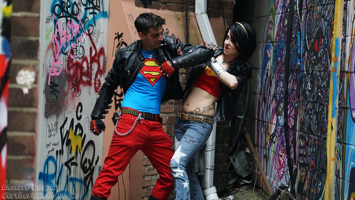 Punk Wonder Woman & Superman Cosplay