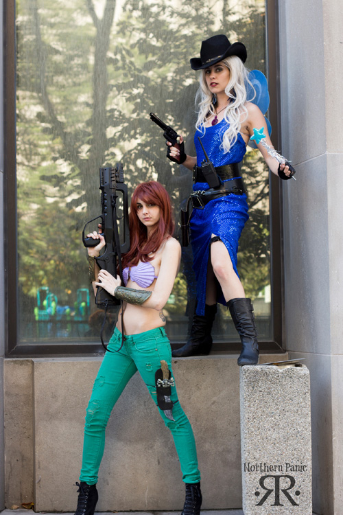 Gunslinging Blue Fairy & Kill Team Ariel Cosplay
