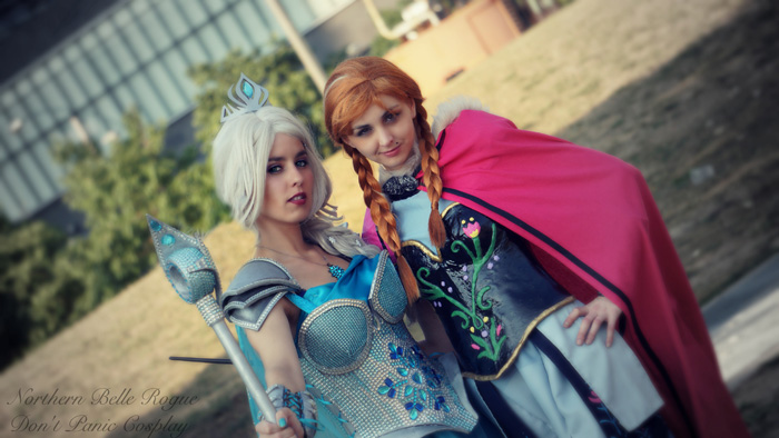 Warrior Elsa & Anna from Frozen Cosplay