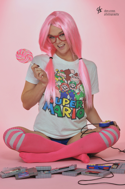 Nintendo Gamer Girl Photoshoot.
