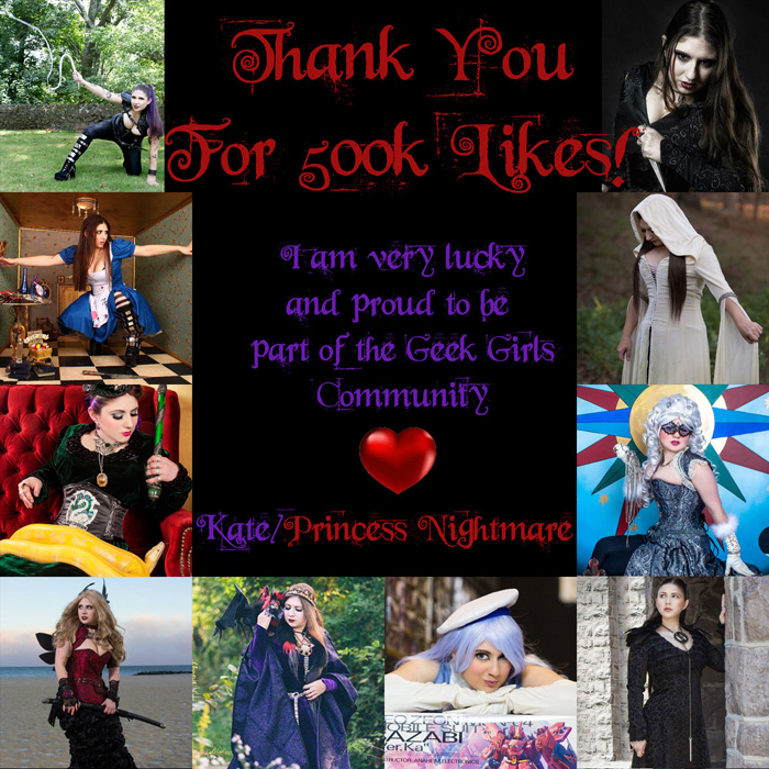 Geek Girls Thank You for 500k Likes