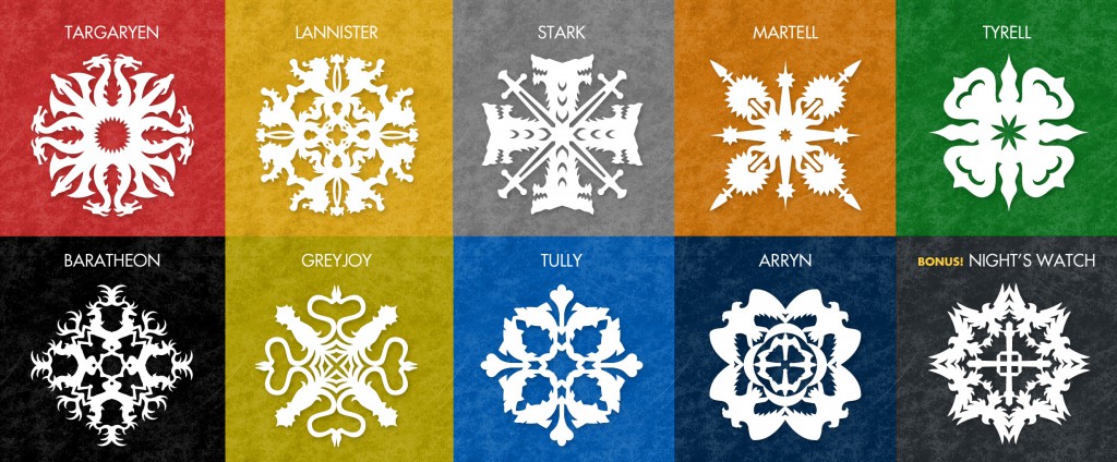 Game of Thrones Snowflakes