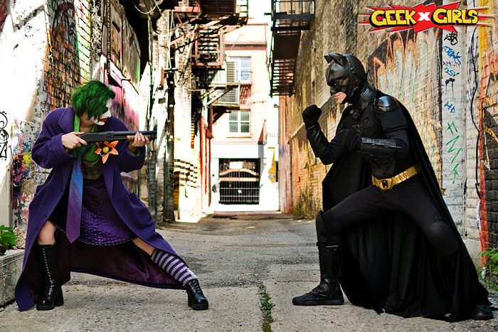 Female Joker vs Batman Cosplay