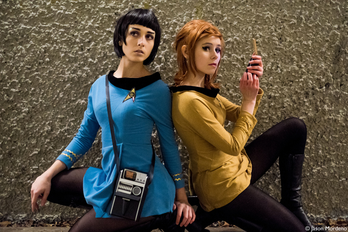 Captain Kirk with Spock Cosplay