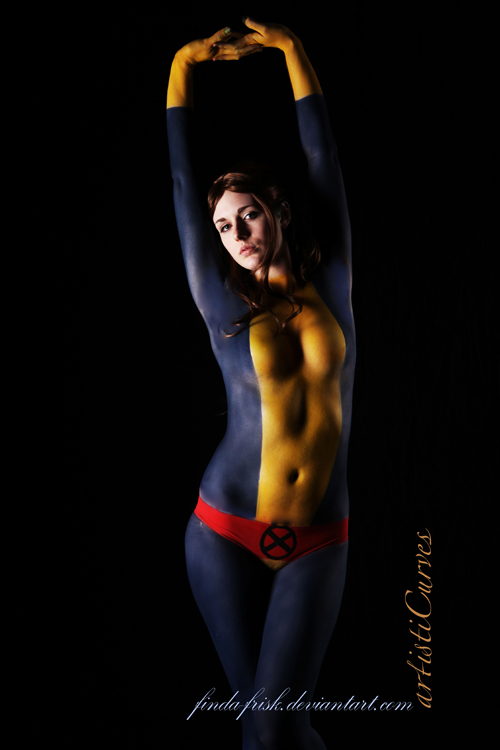 Kitty Pryde Body Paint