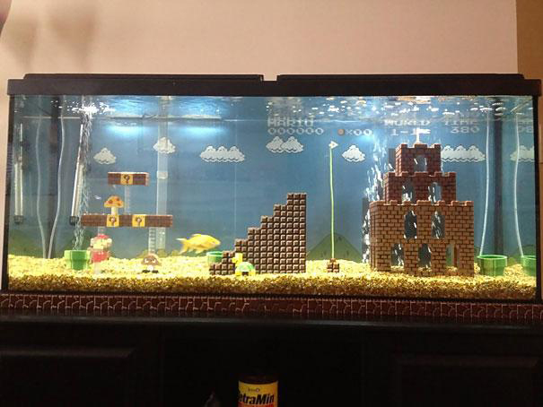Awesome Super Mario Aquarium