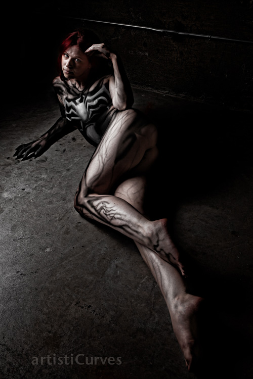 Mary Jane Symbiote Body Paint