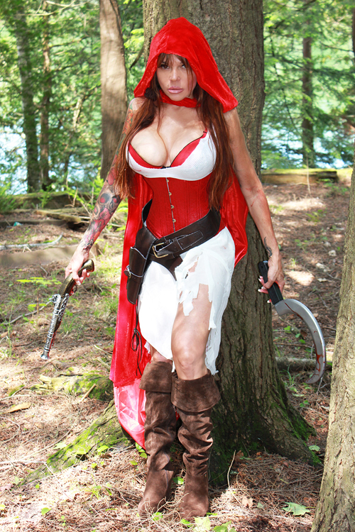 "This is my version of Little Red Riding Hood, but I like to call it L...