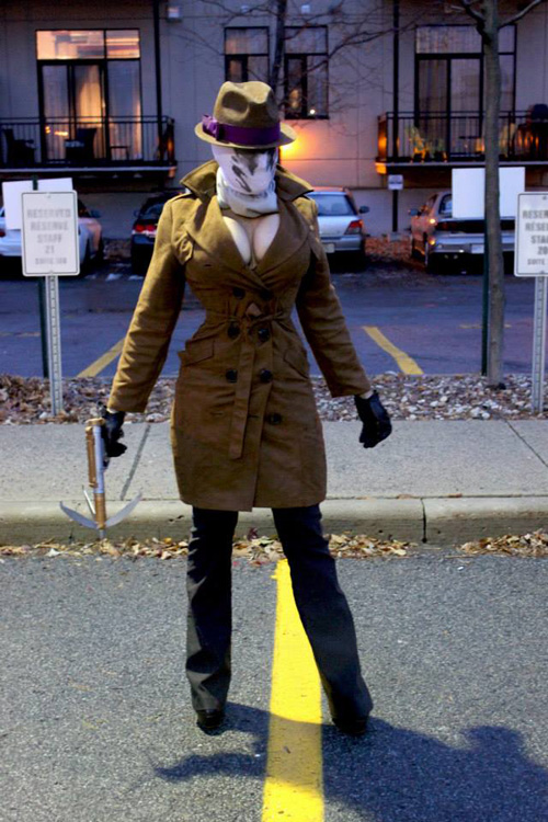 Femme Rorschach from Watchmen Cosplay