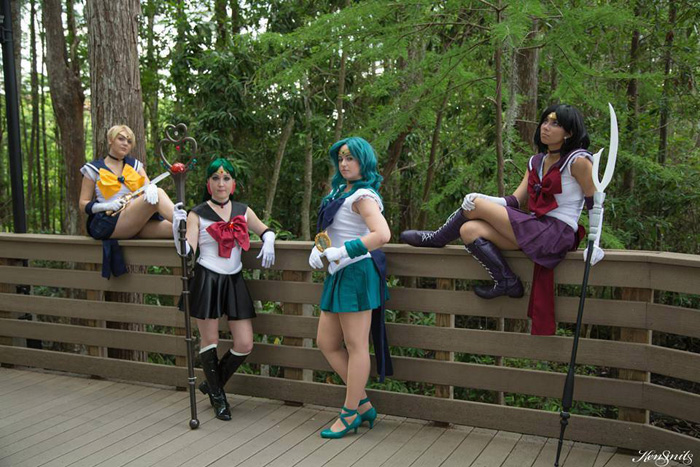 Sailor Scouts Group Cosplay