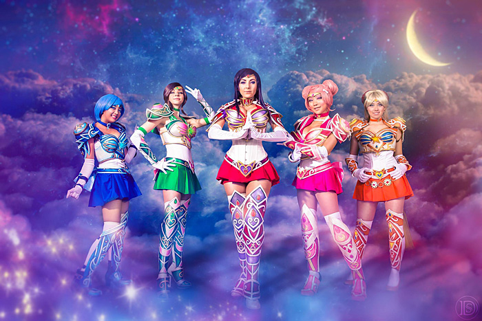 Battle Armor Sailor Scouts from Sailor Moon Cosplay