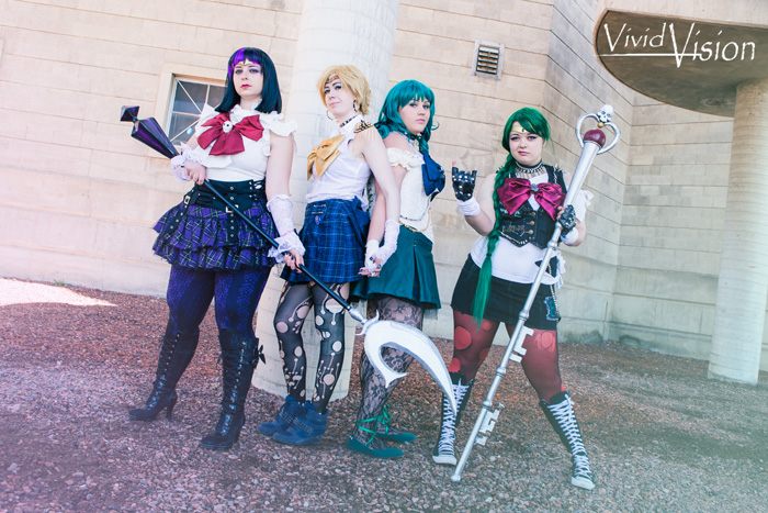 Punk Sailor Scouts Group Cosplay