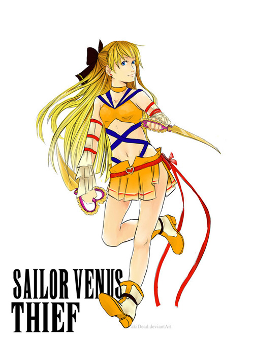 Sailor Moon Final Fantasy Fan Art