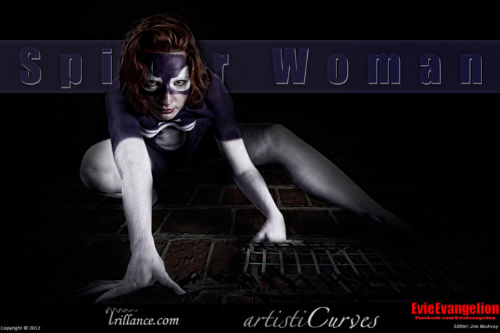 Spider Woman Body Paint