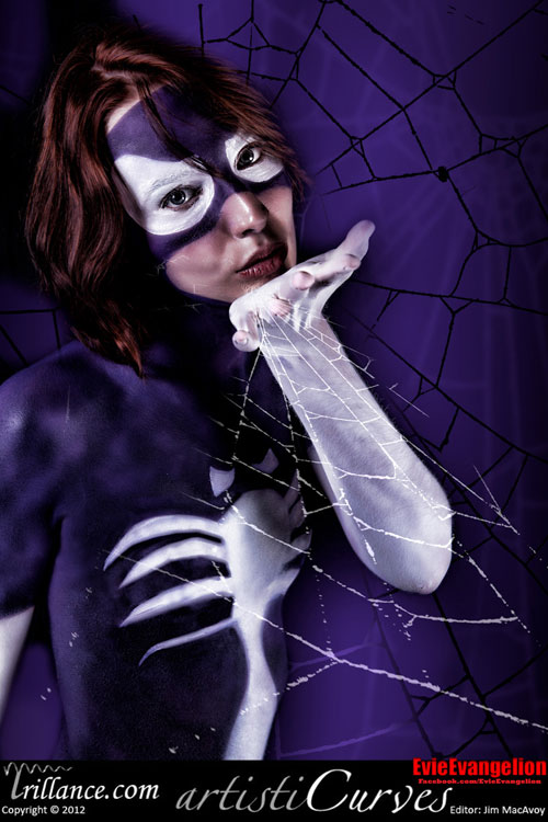 Spider Woman Body Paint
