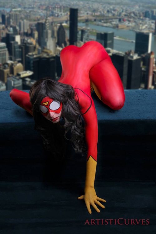 Spider-Woman Body Paint