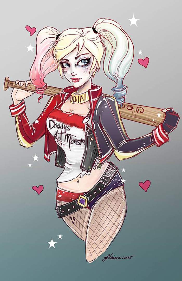 Margot Robbie's Suicide Squad Harley Quinn Fan Art.