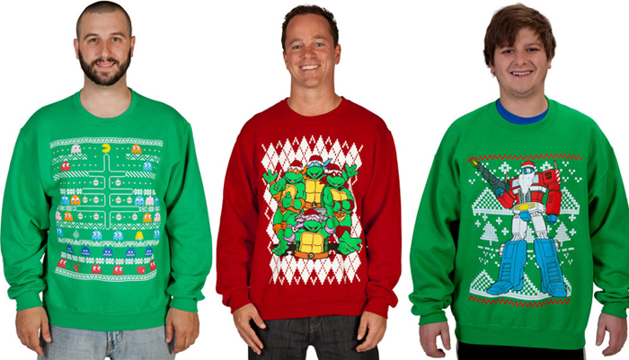 Ugly Christmas Sweaters - Geek Style. ugly nerdy christmas sweaters. 