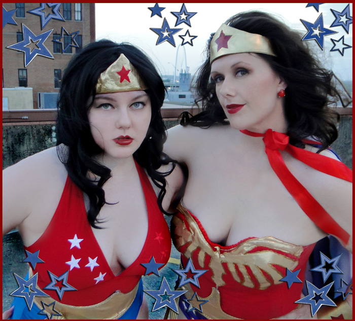 Wonder Woman and Wonder Girl Cosplay