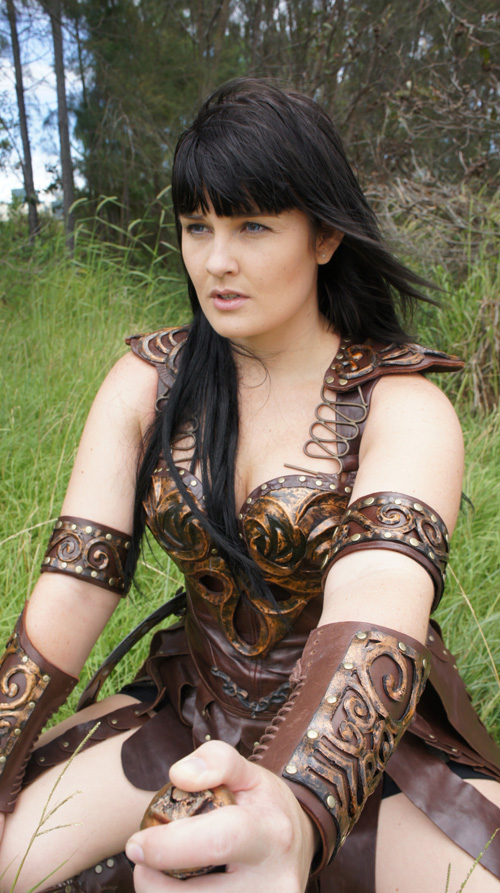 xena warrior princess costume leather